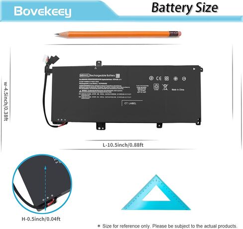 55.67Wh MB04XL Battery 844204-850 15.4V for HP Envy X360 15-AQ273CL 15-AQ100NX 15-AQ267CL 15-AQ015NR 15-AQ173CL 15T-AQ100 15T-AQ200, M6-AQ000 AQ003DX AQ005DX AQ103DX AQ105DX AR004DX 843538-541 in Saudi Arabia
