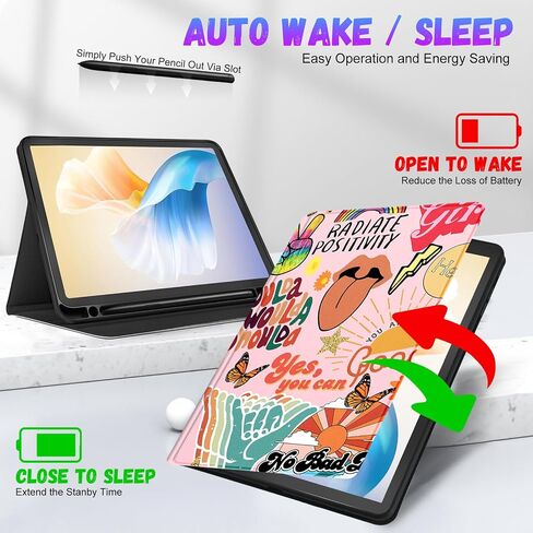 for Samsung Galaxy Tab S6 Lite Case 10.4 Inch Kids Cute Girls Folio Women Butterfly Girly Pretty Kawaii Aesthetic Teens Blue Tablet Cover for Samsung S6 Lite Tab Cases SM-P610/P613/P615/P619 in Saudi Arabia