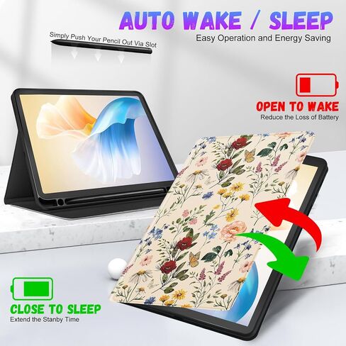 for Samsung Galaxy Tab S6 Lite Case 10.4 Inch Kids Cute Girls Folio Women Butterfly Girly Pretty Kawaii Aesthetic Teens Blue Tablet Cover for Samsung S6 Lite Tab Cases SM-P610/P613/P615/P619 in Saudi Arabia