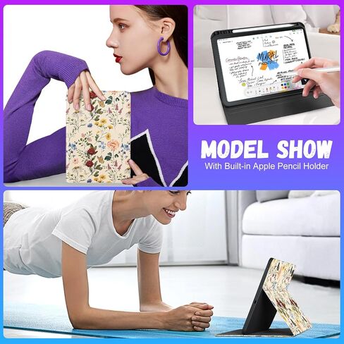 for Samsung Galaxy Tab S6 Lite Case 10.4 Inch Kids Cute Girls Folio Women Butterfly Girly Pretty Kawaii Aesthetic Teens Blue Tablet Cover for Samsung S6 Lite Tab Cases SM-P610/P613/P615/P619 in Saudi Arabia