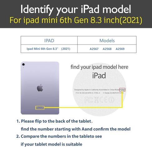 حافظة Gexmil من الجلد الطبيعي لجهاز iPad Mini 6 Generation، iPad Mini 8.3 بوصة 2021، إغلاق مغناطيسي، حامل أقلام، غطاء جلد البقر الحقيقي المقاوم للصدمات، قلم 2 شحن لاسلكي، بني داكن in Kuwait