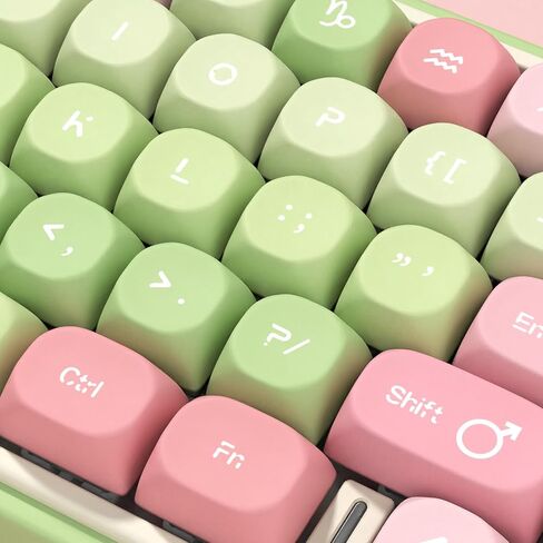 D66 Wireless Mechanical Keyboard - 2.4G/Bluetooth/Wired, 1000Hz Polling Rate, Volume Knob, RGB Backlit, Premium Gaming Experience, Gateron Red Switch, Stars Theme in Saudi Arabia