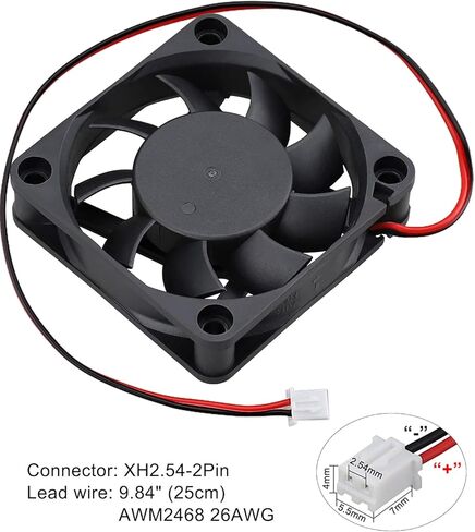 GDSTIME محمل كروي مزدوج 60 مم × 60 مم × 15 مم 12 فولت مروحة تبريد عالية السرعة بدون فرشاة in Kuwait