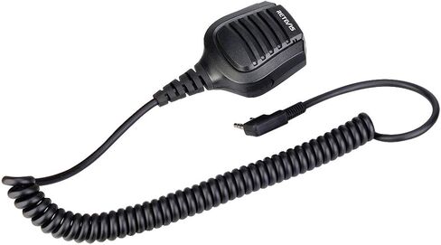 Retevis RT68 ميكروفون مكبر صوت لاسلكي، IP54 مقاوم للماء 2 دبوس كتف، متوافق مع Retevis RT22 RT21 RT15 RT17 H-777S RT86 RB29 BAOFENG UV-5R 888S UV-5G Samcom ثنائي الاتجاه، مقبس 3.5 مم (عبوتان) in Saudi Arabia