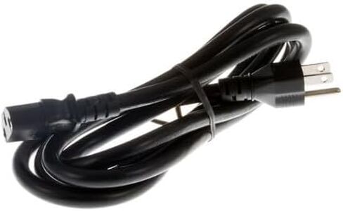 Heavy Duty Computer Power Cord 14 AWG, 15A/125V 5-15P to C13, (NEMA 5-15P to IEC-60320-C13) 3 ft, 3 Prong Power Cord, Black Lifetime Wty in Saudi Arabia