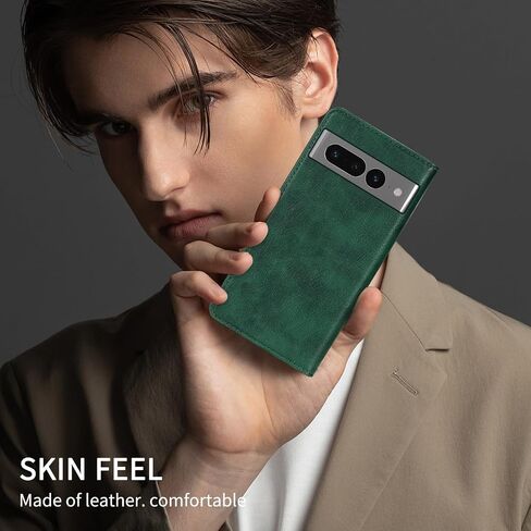 for Google Pixel 7 Pro Wallet Case with [RFID Blocking] Card Slot Stand Strong Magnetic Flip Fold Leather Protective Phone Case for Google Pixel 7 Pro Case Wallet(6.7 inch-Green) in Saudi Arabia
