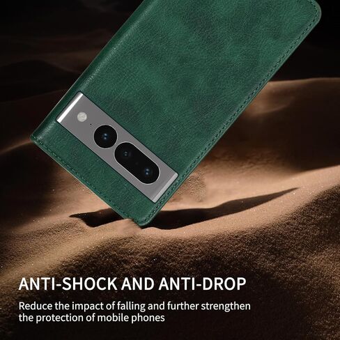 for Google Pixel 7 Pro Wallet Case with [RFID Blocking] Card Slot Stand Strong Magnetic Flip Fold Leather Protective Phone Case for Google Pixel 7 Pro Case Wallet(6.7 inch-Green) in Saudi Arabia