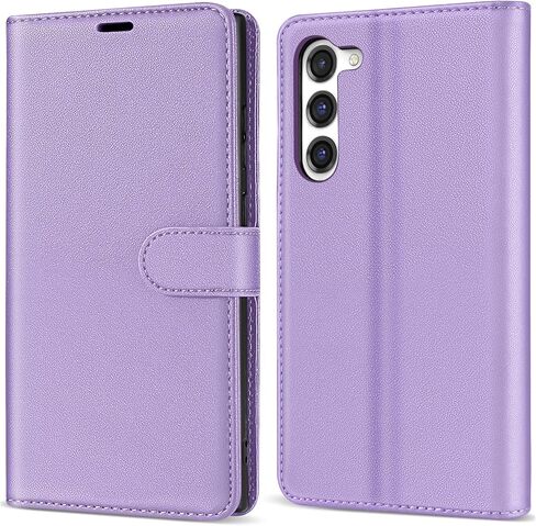 Compatible with Samsung Galaxy S23 Wallet Case with RFID Blocking Card Slots Stand Magnetic Closure Flip PU Leather Phone Cover for Samsung Galaxy S23 Case Wallet(6.1 inch-Baby Blue) in Kuwait