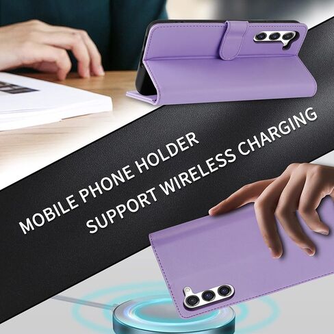 Compatible with Samsung Galaxy S23 Wallet Case with RFID Blocking Card Slots Stand Magnetic Closure Flip PU Leather Phone Cover for Samsung Galaxy S23 Case Wallet(6.1 inch-Baby Blue) in Kuwait