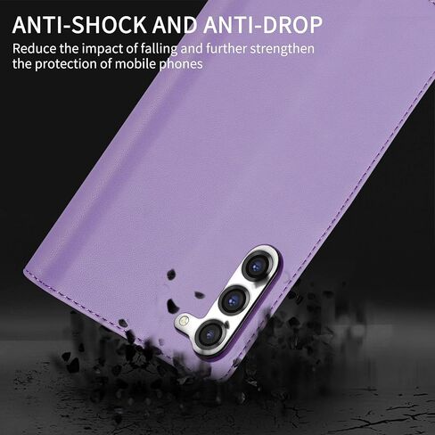 Compatible with Samsung Galaxy S23 Wallet Case with RFID Blocking Card Slots Stand Magnetic Closure Flip PU Leather Phone Cover for Samsung Galaxy S23 Case Wallet(6.1 inch-Baby Blue) in Kuwait