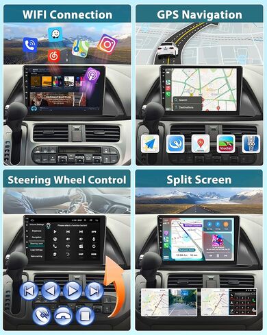 Podofo Carplay Android Auto Car Stereo for Honda Odyssey 2005 2006 2007 2008 2009 2010,10.1 Inch Touchscreen Car Radio Receiver with Bluetooth/GPS/Mirror Link/SWC/WiFi+MIC+AHD Backup Camera in Saudi Arabia