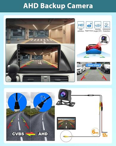 Podofo Carplay Android Auto Car Stereo for Honda Odyssey 2005 2006 2007 2008 2009 2010,10.1 Inch Touchscreen Car Radio Receiver with Bluetooth/GPS/Mirror Link/SWC/WiFi+MIC+AHD Backup Camera in Saudi Arabia