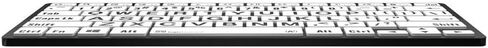 Logickeyboard BT Wireless مع طباعة كبيرة • لأجهزة الكمبيوتر التي تعمل بنظام Windows • أحرف سوداء على مفاتيح بيضاء • p/n LKB-LPBW-BTPC-US in Saudi Arabia