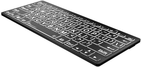 Logickeyboard BT Wireless مع طباعة كبيرة • لأجهزة الكمبيوتر التي تعمل بنظام Windows • أحرف سوداء على مفاتيح بيضاء • p/n LKB-LPBW-BTPC-US in Saudi Arabia