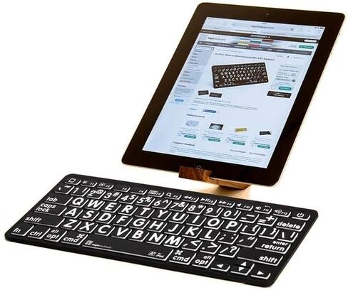 Logickeyboard BT Wireless مع طباعة كبيرة • لأجهزة الكمبيوتر التي تعمل بنظام Windows • أحرف سوداء على مفاتيح بيضاء • p/n LKB-LPBW-BTPC-US in Saudi Arabia