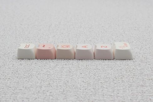 MAO Profile Keycaps، أغطية مفاتيح لطيفة على شكل قطة أغطية مفاتيح مخصصة 134 مفتاحًا، أغطية مفاتيح PBT Dye-sub للوحة المفاتيح الميكانيكية مجموعة أغطية مفاتيح كاملة الحجم (وردي كيتي) in Saudi Arabia