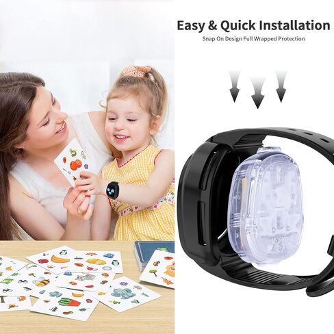 Sport Band Compatible with Little Tikes Tobi 1 2 Robot Smartwatch, Soft Silicone Breathable Replacement Bands Strap with Bumper Protective Case for Children Tobi Robot Smart Watch in Kuwait