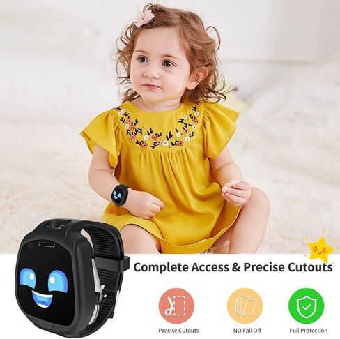Sport Band Compatible with Little Tikes Tobi 1 2 Robot Smartwatch, Soft Silicone Breathable Replacement Bands Strap with Bumper Protective Case for Children Tobi Robot Smart Watch in Kuwait
