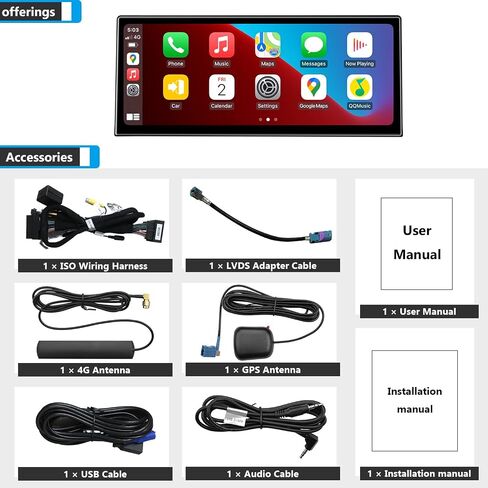شاشة PEMP رفيعة للغاية 12.3 بوصة Qualcomm Snapdragon 680 8 Core Android، لسيارات BMW 3 Series F30 NBT CIC Android 13 CarPlay اللاسلكية والسلكية Android Auto Calls باستخدام شاشة ميكروفون OEM in Saudi Arabia