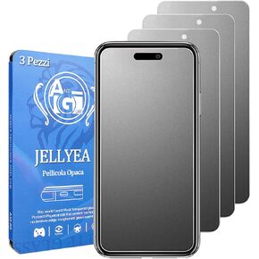 Matte Film for iPhone 15 / iPhone 15 Pro [3-Pieces] Tempered Glass Matte Anti-Glare Anti-fingerprint 9H Matt Screen Protector Film for iPhone 15 Pro/15.6.1 Inches