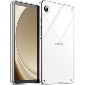 JETech Clear Case for Samsung Galaxy Tab A9 8.7-Inch, Anti-Yellowing Transparent Shockproof Slim Tablet Cover with Hard PC Back and Soft TPU Bumper (Clear)