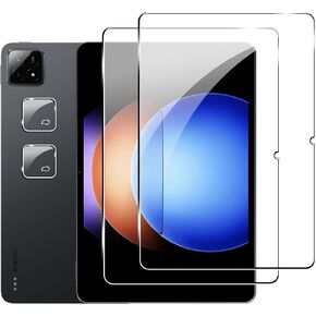 for Xiaomi Pad 6S Pro 12.4 inch Screen Protector＆Camera Lens Protector,9H Hardness, Anti-Scratch, Tempered Glass flim, Case Friendly, Anti-Fingerprint,Anti-Scratch,(2+2PACK)