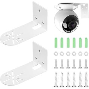 2pcs Metal Wall Mount Holder for Google Nest, Battery - 2nd Gen, Eufy Security IndoorE220, pan 2, Pan v3, Google Indoor Nest Security Adhesive/Drilling