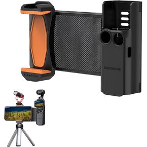 Phone Holder Mount Compatible with DJI OSMO Pocket 3 with 1/4"Thread Screw, Cellphone Microphone Tripod Expansion Mount Extension Adapter for DJI Osmo Pocket 3 Accessories with Cold Shoe Interface