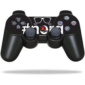 MightySkins Skin Compatible with Sony Playstation 3 PS3 Controller – Nerd | Protective, Durable, and Unique Vinyl Decal wrap Cover | Easy to Apply, Remove, and Change Styles | Made in The USA