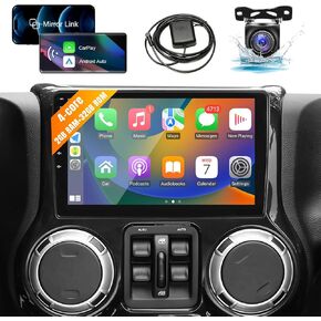 Leadfan Car Stereo for Jeep Wrangler JK Compass Grand Cherokee Dodge Ram 1500 2500 3500 Wireless CarPlay Android Auto, 10.1" IPS Touch Screen Radio Replacement with BT WiFi GPS Navi Backup Camera