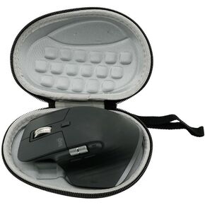 Cover Case for Logitech MX Master 3S/MX Master 3 Wireless Performance Mouse,Travel Carrying Bag w/Mesh Pocket for Cable,Accessories(Black)