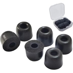 Memory Foam Tips for JayBird Earbuds Series 60S Slow Rebound Replacement Ear Tips for JayBird Tarah JayBird Run Air JayBird Freedom JayBird X4 X3 X2 Earbuds 3 Pairs M
