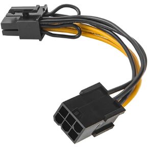6 Pin Male to 8 Pin Male PCIe Express Power Adapter Cable for Graphics Video Card 6Pin to 8Pin PCI-E Power Cable 20CM