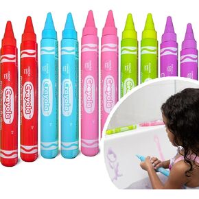 Crayola Kids Scented Body Wash Pens, 10 Pack Washable Kids Bath Paint in Assorted colors, Non-Toxic for Toddlers and Kids Bathtime Fun