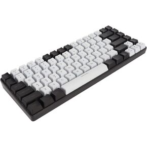 Zunate 80% Mechanical Feeling Gaming Keyboard, 84 Keys Hot Swappable Wired Mechanical Feeling Keyboard, RGB Backlit Ultra Compact Keyboard for Desktop, Computer, PC (Black)