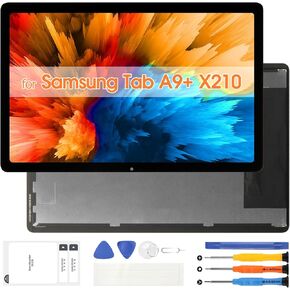 استبدال الشاشة لجهاز Samsung Galaxy Tablet A9+ SM-X210 LCD محول الأرقام لجهاز Samsung Tab A9 Plus مجموعة لمس الشاشة مع أدوات إصلاح (أسود، 11 بوصة)