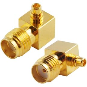 SMA to MCX Connectors Coaxial Adapter SMA Female to MCX Male Right Angle 90-Degree Adapter