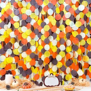 205Ft Pastel Party Decorations Circle Dot Backdrop Streamer Pastel Tissue Paper Polka Dots with Iridescent Star Hanging Garland for Birthday Wedding Bachelorette Engagement Baby Shower Party Supplies
