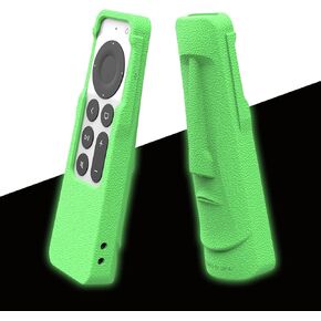 Silicone Apple TV Remote Case with AirTag Case Compatible with Apple TV 4K 2021,2022 Remote,Shockproof Protective Skin for Apple TV Siri Remote Case AirTag 2nd,3nd,Anti Lost(Crocodile)