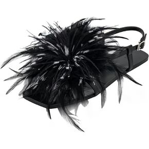 JW PEI Women's Fluffy Flats Sandals