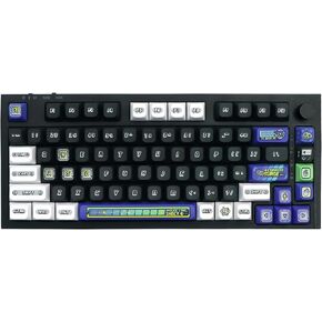 JSJT PBT Keycap Set Temperature Theme Keycaps 154 Keys JSA Profile Custom Keycaps Universal Compatiability for 100% 75% 65% 60% Mechanical Keyboard(Black + Dark Gray + Orange)
