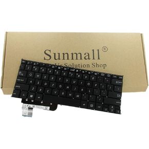 Laptop Replacement Keyboard Without Frame Compatible with ASUS X200 X201E X202E Q200 Q200E S200 S200E R200 R200E R201E F201E R202E Series, US Layout Black Color