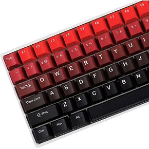 127 Five Sides Gradient Dye Sub Keycaps PBT Cherry Profile Key caps for TKL 61 64 68 75 87 96 104 108 Keychron MX Keyboard