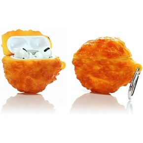 Silicone Case Compatible for Apple Airpods Pro & Pro 2 Funny Cute Cover[Simulation Food Series] (Chicken Leg)