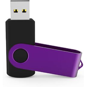 محركات أقراص فلاش USB سعة 16 جيجابايت سعة 16 جيجابايت محركات أقراص الإبهام ذاكرة عصا الانتقال محرك القلم حزمة متعددة ملونة للتخزين والنسخ الاحتياطي أسود/أرجواني in Kuwait