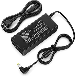 90W 19V 4.74A AC Charger Compatible with Toshiba Satellite A105 A505 A665 C655 C675 C850 C855 L305 L305D L455 L505 L505D L635 L645 L755 L775 L855 L875 Power Cord Supply Plug (75W 65W Compatible)
