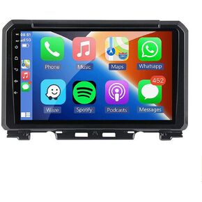 for Suzuki Jimny Radio 2019-2021 Car Stereo Wireless Carplay Android Auto with 9 Inch IPS Touchscreen GPS Navigation for Car Head Unit Built-in DSP with Free Backup Camera (4GB RAM+64GB ROM)