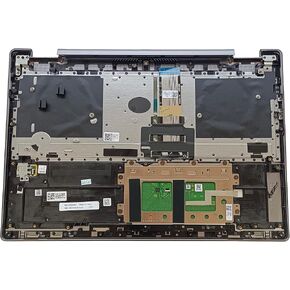 Replacement Laptop Upper Case Palmrest Backlit Keyboard Touchpad Assembly Part with Fingerprint for Lenovo Yoga 7 16IAP7 5CB1J01857 AM2E5000R00 82QG0001US Slate Grey