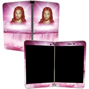 MIGHTY SKINS Skin for Microsoft Surface Duo - Cross | Protective, Durable, and Unique Vinyl Decal wrap Cover | Easy to Apply, Remove, and Change Styles | Made in The USA (MISURDUO-Cross)