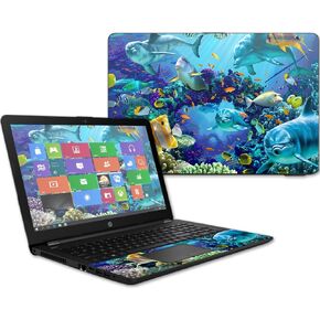 MightySkins Skin Compatible With HP 15t Laptop 15.6" (2017) - Ocean Friends | Protective, Durable, and Unique Vinyl Decal wrap cover | Easy To Apply, Remove, and Change Styles | Made in the USA